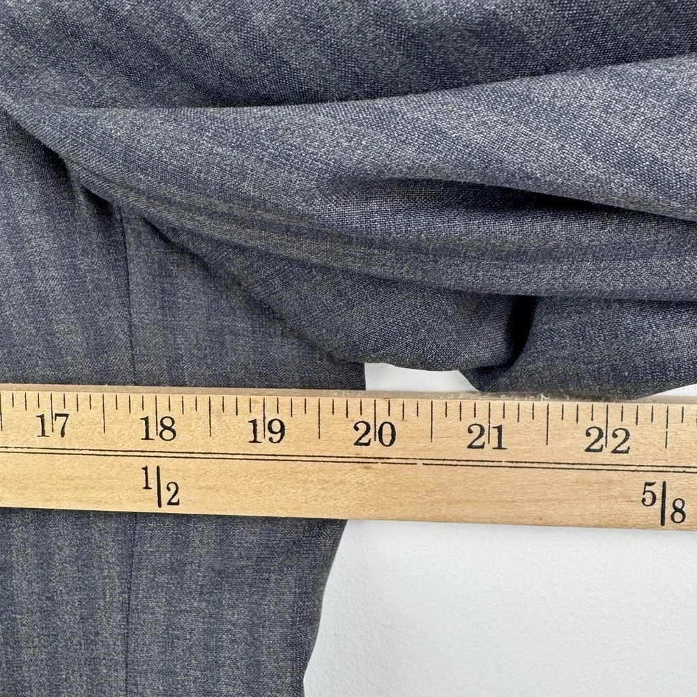 Z Zegna Sport Coat Mens 40R Gray Wool Shadow Stripe Blazer Made in Italy‎ Drop8